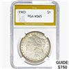 Image 1 : 1903 Morgan Silver Dollar PGA MS65