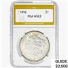 Image 1 : 1892 Morgan Silver Dollar PGA MS63