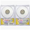 Image 2 : [2]1901-1913 Barber Dime ANACS VF/EF20-40