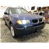 Image 8 : 119 -- 2006 BMW X3 2.5I, BLUE, 258810 KMS, ALL WHEEL DRIVE