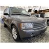 Image 8 : 103 -- 2006 LAND ROVER RANGE ROVER HSE, GREY, 240648 KMS, 4X4