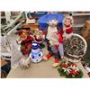 Image 25 : 434 -- HUGE LOT OF CHRISTMAS DECOR(VINTAGE HALLMARK DECOR, CERAMIC DECOR, BOX OF GARLAND, VINTAGE GL