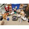 Image 26 : 434 -- HUGE LOT OF CHRISTMAS DECOR(VINTAGE HALLMARK DECOR, CERAMIC DECOR, BOX OF GARLAND, VINTAGE GL