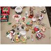 Image 2 : 434 -- HUGE LOT OF CHRISTMAS DECOR(VINTAGE HALLMARK DECOR, CERAMIC DECOR, BOX OF GARLAND, VINTAGE GL