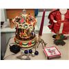 Image 8 : 434 -- HUGE LOT OF CHRISTMAS DECOR(VINTAGE HALLMARK DECOR, CERAMIC DECOR, BOX OF GARLAND, VINTAGE GL