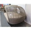 Image 2 : Woven Spartan Outdoor Daybed by Neoteric Luxury 104" x 54" x 44"H (Cushion Stained)