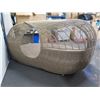 Image 4 : Woven Spartan Outdoor Daybed by Neoteric Luxury 104" x 54" x 44"H (Cushion Stained)