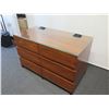 Image 2 : Saniharto Wooden 6-Drawer Dresser w/ Clear Top & Charging Outlets 48" x 24" x 30"H