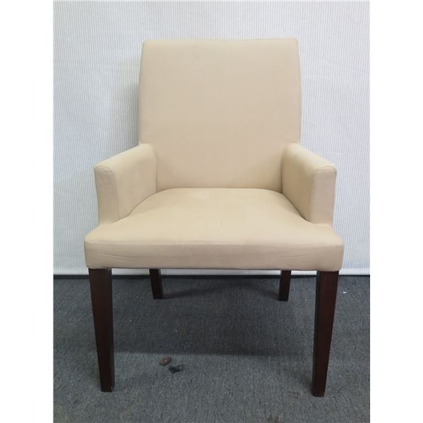 Koda Upholstered Armchair w/ Wooden Legs 24" x 16" x 37"H