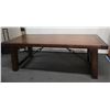 Image 1 : Large Wooden Benchwright Table w/ Extensions 86" x 42" x 30"H (Leg Cracked)