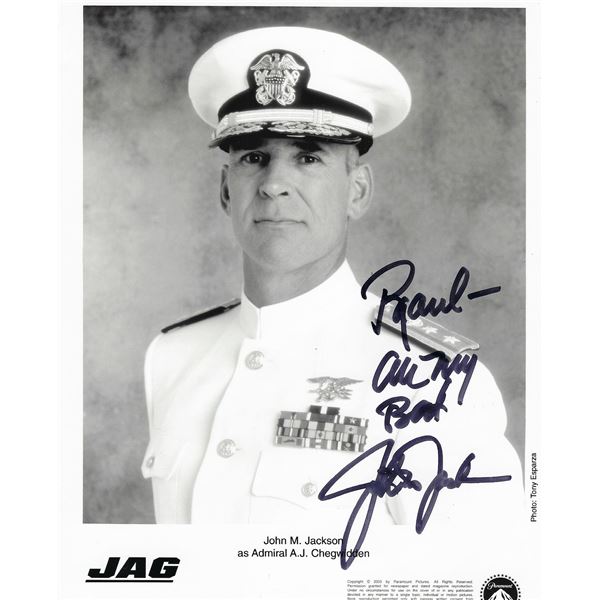 JAG John M. Jackson signed photo