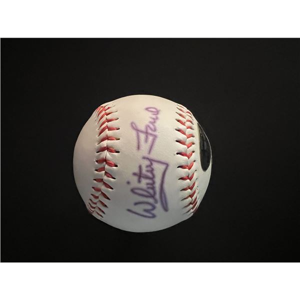 Whitey Ford signed baseball