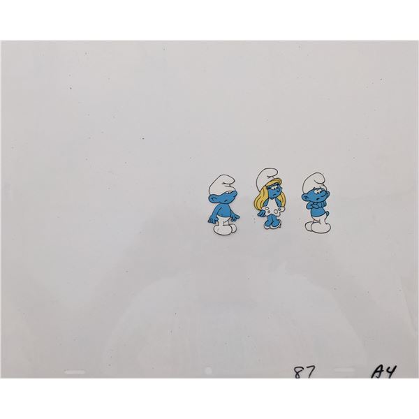 The Smurfs Original Animation Cel