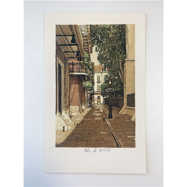 Paul De La Fille hand signed and numbered print