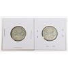Image 1 : #56 1962 25 CENTS CANADA SILVER QUARTER LOT OF 2