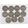 Image 1 : #72  CANADA LOT OF 11 NICKEL COIN  1940 TO 1951