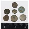 Image 2 : #76 ANCIENT ROMAN COIN LOT OF 7 UNCLEANED COINS