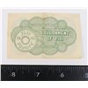 Image 2 : #106 WW2 GOVERNMENT OF FIJI ONE PENNY 1942 NOTE