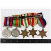 Image 2 : #260 WW2 BRITISH MEDAL GROUP ITALY AFRICA STAR