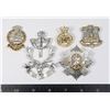 Image 1 : #308 LOT OF 6 BRITISH CAP BADGES STAYBRITE TYPE