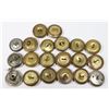 Image 2 : #317 20 BUTTON LOT WW2 CANADIAN + ASSORTED ERA