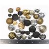 Image 1 : #318 30 MILITARY BUTTON LOT W/ POLICE FORCE BUTTON