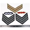 Image 1 : #345 WW2 BRITISH CANADIAN 5 INSIGNIA LOT CHEVRONS