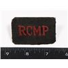 Image 1 : #413 RARE RCMP CLOTH UNIFORM INSIGNIA RED BLACK