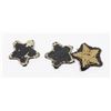 Image 2 : #422 EARLY RCMP SERVICE STARS GOLD WIRE BLACK