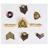Image 3 : #460 RCMP METAL RANK BADGES COMPLETE SET 1980'S