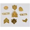 Image 4 : #460 RCMP METAL RANK BADGES COMPLETE SET 1980'S