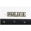 Image 1 : #498 EARLY POLICE CANADIAN SHOULDER TITLE W.SCULLY