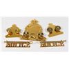 Image 3 : #523 LETHBRIDGE POLICE CAP BADGE COLLAR TITLE SET