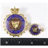 Image 1 : #530 MEDICINE HAT POLICE SERVICE CAP BADGE ALBERTA