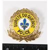 Image 1 : #535 SURETE DU QUEBEC POLICE CAP BADGE CANADA