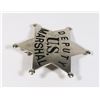 Image 2 : #587 DEPUTY U.S. MARSHAL POLICE BADGE ALLEN STAMP