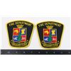 Image 1 : #658 PAIR BRAMPTON FIRE DEPARTMENT PATCH CRESTS