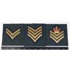 Image 1 : #706  RCMP SERGEANT RANK CHEVRON SHOULDER BOARDS