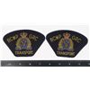 Image 1 : #714 PAIR RCMP TRANSPORTSHOULDER TITLE PATCH PAIR