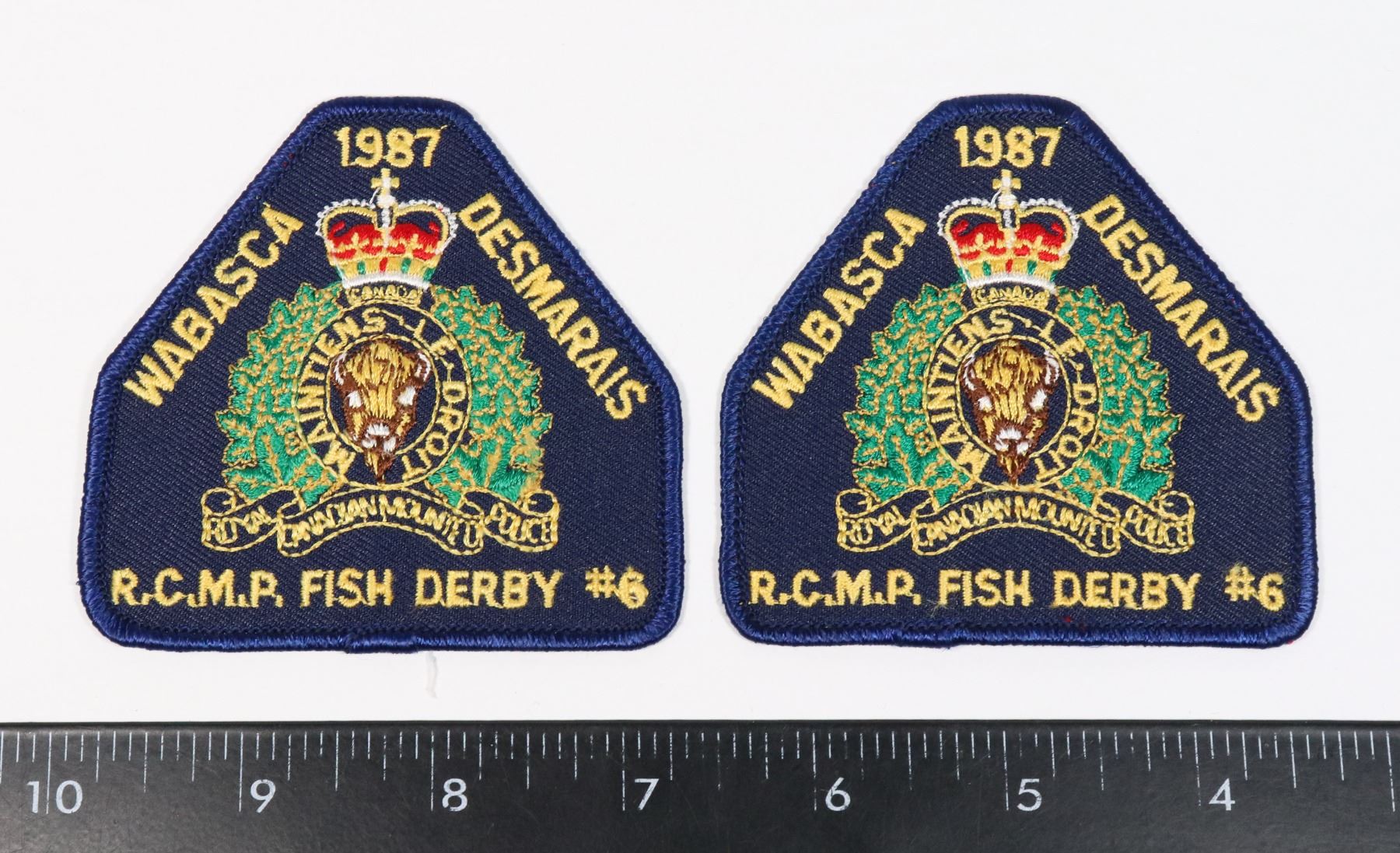 Wabasca Rcmp #727 PAIR 1987 RCMP FISH DERBY 6 WABASCA DESMARAIS