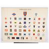 Image 1 : #931 WW2 FORMATION SIGNS CANADA UK CARD DISPLAY