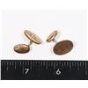 Image 1 : #1023 ANTIQUE CUFFLINK JEWELRY  FLT ENGRAVED