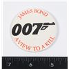 Image 1 : #1053 1984 JAMES BOND 007 A VIEW TO A KILL BUTTON