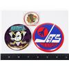 Image 1 : #1059 HOCKEY BUTTONS WINNIPEG JETS MIGHTY DUCKS