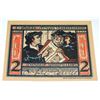 Image 2 : 907G POST WW1 GERMAN 2 MARK 1921 BANKNOTE