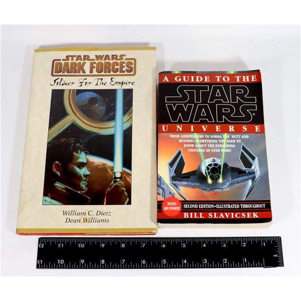 LOT OF X2 BOOKS INCLUDES A GUIDE TO THE STAR WARS
