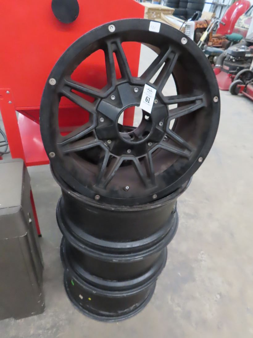 Black Custom Rims - Set of 4