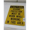 Image 1 : Hearing Protection Metal Wall Sign