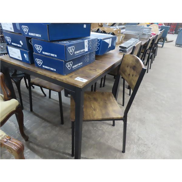6-Wood Grain Dining Table w/2 Chairs Set - 6 X $