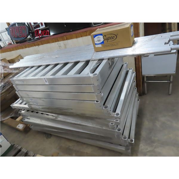 Alum Dunnage Shelves - 15  w/12 Uprights